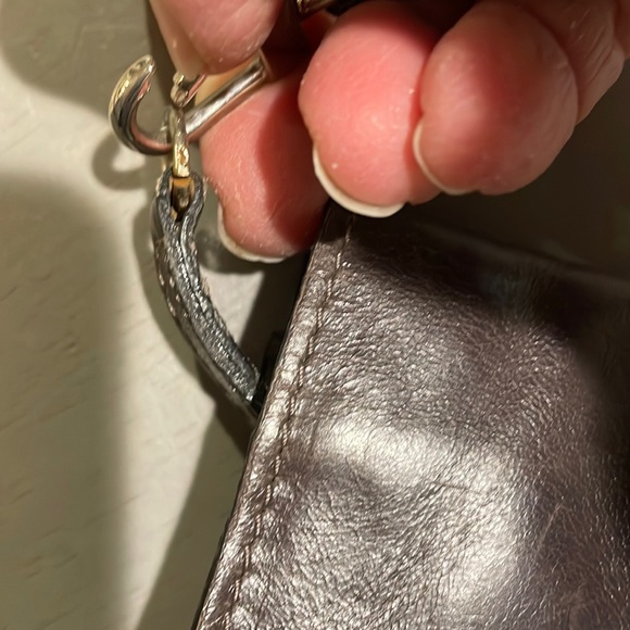 Prune Vintage Leather Wristlet / Small Purse / Clutch / Small Handbag - Picture 12 of 14